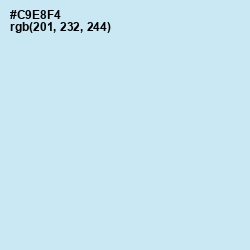 #C9E8F4 - Hawkes Blue Color Image