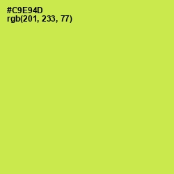 #C9E94D - Wattle Color Image