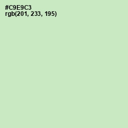 #C9E9C3 - Tea Green Color Image