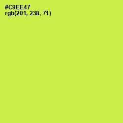 #C9EE47 - Wattle Color Image