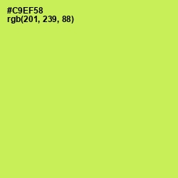 #C9EF58 - Wattle Color Image