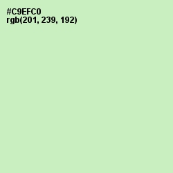 #C9EFC0 - Tea Green Color Image
