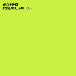 #C9F042 - Wattle Color Image