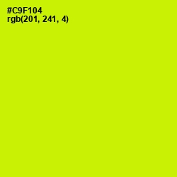 #C9F104 - Electric Lime Color Image