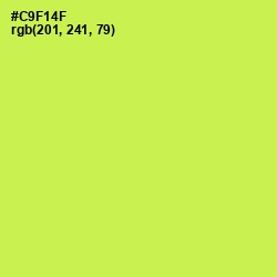 #C9F14F - Wattle Color Image