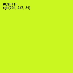 #C9F71F - Las Palmas Color Image