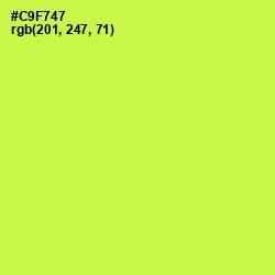 #C9F747 - Starship Color Image