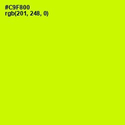 #C9F800 - Electric Lime Color Image