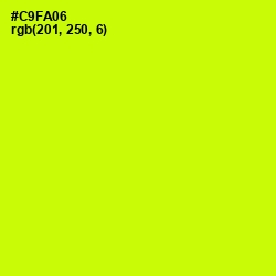 #C9FA06 - Electric Lime Color Image