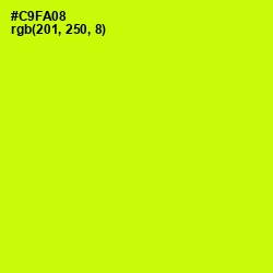 #C9FA08 - Electric Lime Color Image