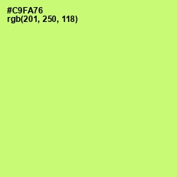 #C9FA76 - Sulu Color Image