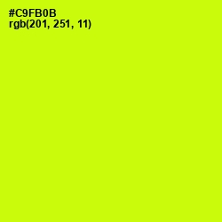 #C9FB0B - Electric Lime Color Image