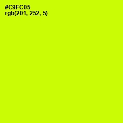 #C9FC05 - Electric Lime Color Image