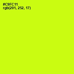 #C9FC11 - Electric Lime Color Image