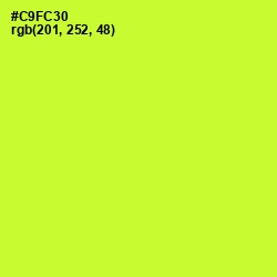 #C9FC30 - Pear Color Image