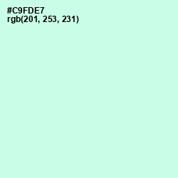 #C9FDE7 - Aero Blue Color Image