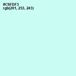 #C9FDF3 - Scandal Color Image