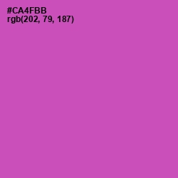 #CA4FBB - Hopbush Color Image