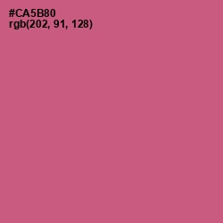 #CA5B80 - Mulberry Color Image