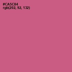 #CA5C84 - Mulberry Color Image