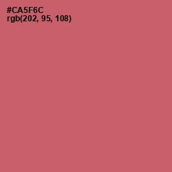 #CA5F6C - Cranberry Color Image