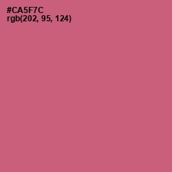 #CA5F7C - Cranberry Color Image