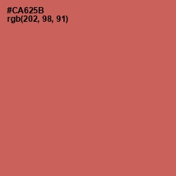 #CA625B - Red Damask Color Image