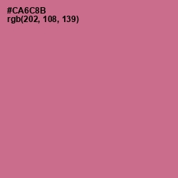 #CA6C8B - Charm Color Image