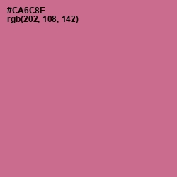 #CA6C8E - Charm Color Image