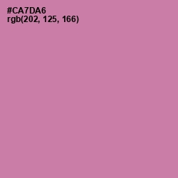 #CA7DA6 - Hopbush Color Image