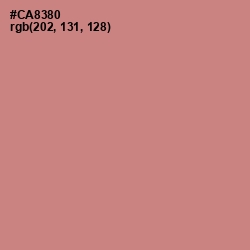 #CA8380 - Old Rose Color Image