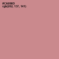 #CA898D - Old Rose Color Image