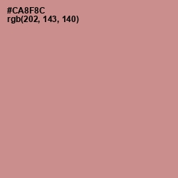 #CA8F8C - Old Rose Color Image