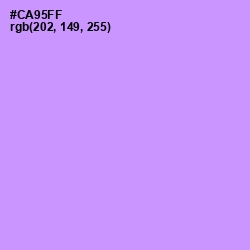 #CA95FF - Mauve Color Image