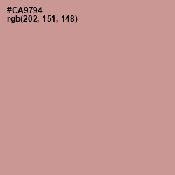 #CA9794 - Oriental Pink Color Image