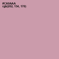 #CA9AAA - Careys Pink Color Image