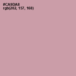 #CA9DA8 - Careys Pink Color Image
