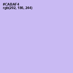 #CABAF4 - Perfume Color Image