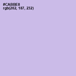 #CABBE8 - Perfume Color Image