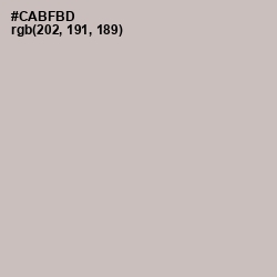 #CABFBD - Cold Turkey Color Image