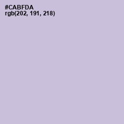 #CABFDA - Thistle Color Image