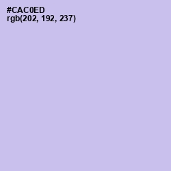 #CAC0ED - Periwinkle Gray Color Image