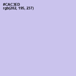 #CAC3ED - Periwinkle Gray Color Image