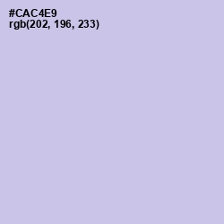 #CAC4E9 - Periwinkle Gray Color Image