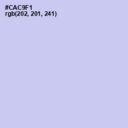 #CAC9F1 - Periwinkle Color Image