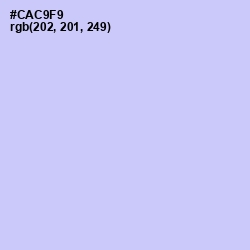 #CAC9F9 - Periwinkle Color Image
