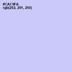 #CAC9FA - Periwinkle Color Image