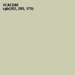 #CACDAF - Thistle Green Color Image