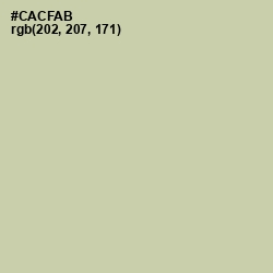 #CACFAB - Thistle Green Color Image