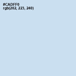 #CADFF0 - Tropical Blue Color Image